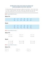 Hướng dẫn cách làm và đáp án giải bài tập sách giáo khoa toán lớp 1 trang 60