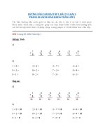 Hướng dẫn giải bài tập 1, bài 2 và bài 3 trang 81 sách giáo khoa Toán lớp 1