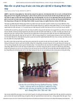 Bảo tồn và phát huy văn hóa phi vật thể ở Quảng Bình hiện nay