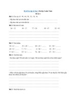 Tải Bộ đề ôn tập hè lớp 1 lên lớp 2 môn Toán - Bài tập ôn hè lớp 1 môn Toán