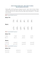 Giải và đáp án bài tập 1 , bài 2, bài 3 và bài 4 trang 68 SGK Toán lớp 1