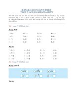 Hướng dẫn giải và đáp án bài tập trang 75 sách giáo khoa Toán lớp 1