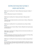 Hướng dẫn soạn bài tập đọc 3 Giọng quê hương