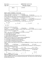 KT 1 TIET VẬT LÝ 10-HK1-2019-2020