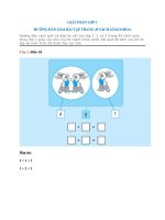 Giải toán lớp 1: Hướng dẫn giải bài tập trang 45 sách giáo khoa