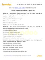 Tải Bài tập tiếng Anh lớp 9 Unit 6 The Environment có đáp án - Tiếng Anh 9 Unit 6 The Environment| Bài tập Unit 6 lớp 9 có đáp án