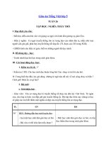 Tải Giáo án Tiếng Việt 5 tuần 26: Nghĩa thầy trò - Giáo án Tập đọc lớp 5