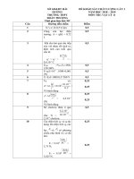 ĐỀ VÀ ĐÁP ÁN SÁT HẠCH VẬT LÝ 11 LẦN 1 NĂM HỌC 2018 - 2019 | Trường THPT Đoàn Thượng