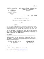 Tải Mẫu đơn đăng ký khu dân cư văn hóa - HoaTieu.vn