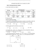 ĐỀ KIỂM TRA MÔN VẬT LÝ HỌC KỲ I LỚP 9 đề 2