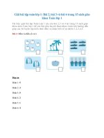 Giải bài tập toán lớp 1: Bài 2, bài 3 và bài 4 trang 15 sách giáo khoa Toán lớp 1