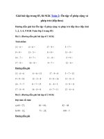 Tải Giải Toán lớp 2 trang 83, 84: Ôn tập về phép cộng và phép trừ (tiếp theo) - Giải bài tập Toán lớp 2