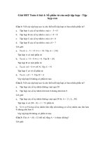 Tải Giải bài tập SBT Toán 6 bài 4: Số phần tử của một tập hợp - Tập hợp con - Giải bài tập môn Toán Đại số lớp 6