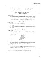 Đề thi cuối học kỳ I năm học 2018-2019 môn Cơ học vật rắn biến dạng - ĐH Công nghệ