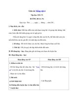 Tải Giáo án Tiếng việt 4 tuần 29: Tập đọc - Đường đi Sa Pa - Giáo án Tập đọc lớp 4