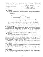 Đề thi HSG tỉnh Sinh học 12 THPT năm 2018 - 2019 sở GD&ĐT Hải Dương - THI247.com