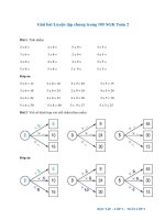 Giải bài Luyện tập chung trang 105 SGK Toán 2