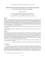 Thiết kế dầm thép tiết diện chữ I tổ hợp hàn theo TCVN 5575:2012 và SP 16.13330.2017