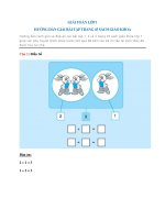 Giải toán lớp 1: Hướng dẫn giải bài tập trang 45 sách giáo khoa