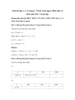 Tải Giải bài tập trang 6, 7 SGK Toán 4: Biểu thức có chứa một chữ - Luyện tập - Giải bài tập Toán lớp 4