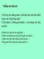 Tiết 3. Tôn trọng người khác