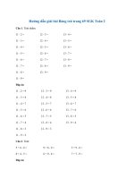 Hướng dẫn giải bài Bảng trừ trang 69 SGK Toán 2