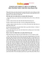 Quy định đối với pháp nhân thương mại phạm tội