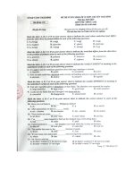 Tải Đáp án đề thi vào lớp 10 môn Anh THPT Chuyên Thái Bình năm 2019 (Đề thi chung) - Đề thi tuyển sinh lớp 10 năm 2019 môn Tiếng Anh có đáp án