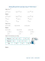 Hướng dẫn giải bài Luyện tập trang 117 SGK Toán 2