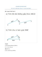 Giải bài tập toán lớp 3: Ôn tập về hình học trang 11 sách giáo khoa