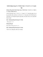 Giải bài tập SGK Toán 1: Các số 1, 2, 3 trang 12, 13. Luyện tập