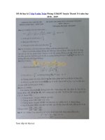 Tải Đề thi học kì 2 lớp 9 môn Toán Phòng GD&ĐT huyện Thanh Trì năm học 2018 - 2019 - Đề kiểm tra học kì 2 toán 9 năm 2019