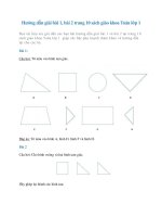 Hướng dẫn giải Bài 1, bài 2 trang 10 sách giáo khoa Toán lớp 1