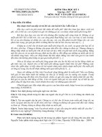 Đề kiểm tra HKI môn Ngữ văn 12, năm học 2017 – 2018