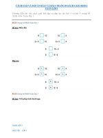 Cách giải và đáp án bài 3 và bài 4 trang 84 sách giáo khoa Toán lớp 1