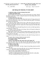 Kế hoạch công tác tháng 9 năm 2019 - Trường THPT Nguyễn Huệ