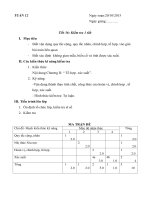 Toán 11 De Kiểm tra 1 tiet chương 2 đại số 11