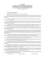 Câu hỏi cuộc thi 