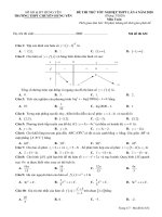 Đề thi thử tốt nghiệp THPT 2020 môn Toán lần 4 trường THPT chuyên Hưng Yên