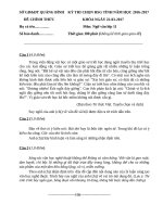 Đề thi HSG cấp tỉnh môn Ngữ Văn lớp 11 tỉnh Quảng Bình có đáp án mới nhất năm 2021