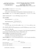 Đề thi HSG Toán 10 cấp trường Thuận Thành 2 – Bắc Ninh có đáp án mới nhất năm 2021