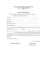 Mẫu đơn xin nhập hộ khẩu quá hạn, cho con theo mẹ 2018