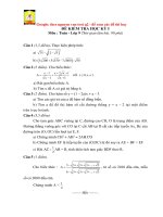 Toán 9 Đề thi HKI đềdap an Toán 9 HKI  tham khảo