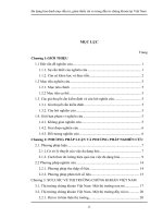 Luận văn - Đa dạng hóa danh mục đầu tư, giảm thiểu rủi ro trong đầu tư chứng khoán tại Việt Nam