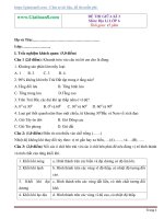 Đề thi giữa kì 2 môn Địa Lý lớp 6 trắc nghiệm, tự luận có đáp án