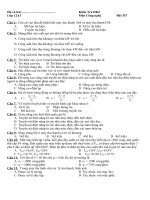 Đề thi giữa học kì 2 môn Công nghệ lớp 12, bài kiểm tra