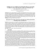 NGHIÊN CỨU CÁC THÔNG SỐ ẢNH HƯỞNG ĐẾN LỰC HÁI TRÁI CÀ PHÊ CỦA MÁY THU HOẠCH CÀ PHÊ TẠI TỈNH ĐẮK LẮK