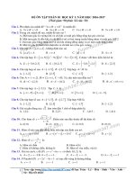 de ôn tập hk1 mon toán lớp 10 trắc nghiệm 50 câu