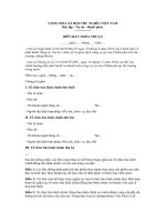 Mẫu biên bản thỏa thuận của tổ chức bảo lãnh chính và tổ chức đồng bảo lãnh chính