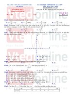 Đề thi và lời giải chi tiết Đề thi thử THPTQG 2020 môn Toán lần 1 trường THPT Nguyễn Đăng Đạo Bắc Ninh